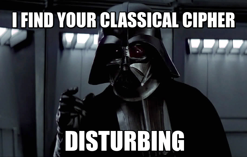 Vader classical cipher disturbing